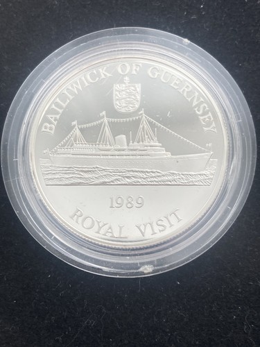 1989 guernsey silver coin - 1989,