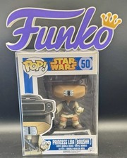 Funko POP! Star Wars Princess Leia Boushh #50 Blue Box w/Pop Protector
