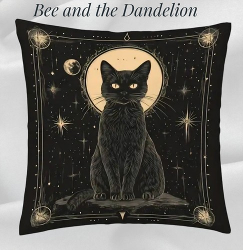 Black cat with mystic - with,