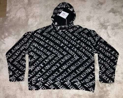 Versace teddy monogram hoodie - versace,
