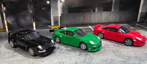 Ucc porsche lot diecast - 3x,