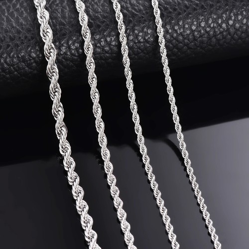 925 sterling silver rope chain - 925,