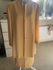 Jacques Vert Skirt Suit Size 20 Camel Colour