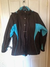 Musto Signature Horse Riding Jacket / Equestrian Jacket Size 18 Brown/Turquoise