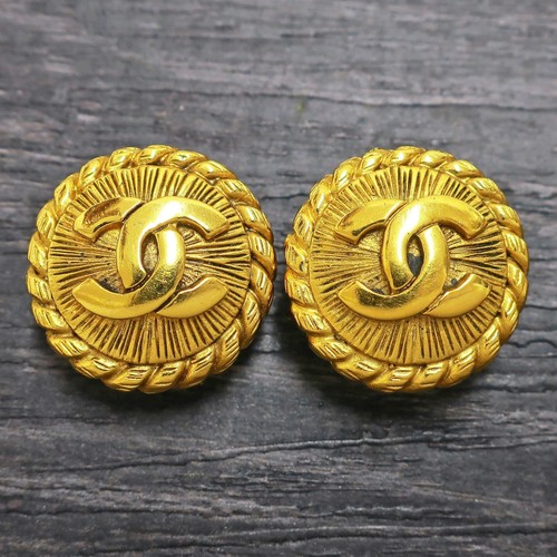 Chanel gold plated logos - plated,