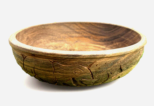 Wooden african fruit bowl hand - african,