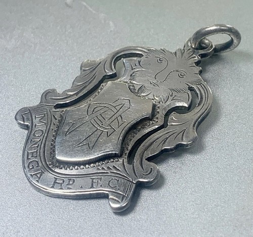 Sterling silver fob badge - sterling,