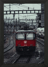 Switzerland Train car Framed