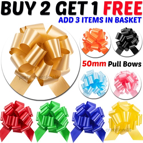 Large pull bows 50mm - 50mm, wedding