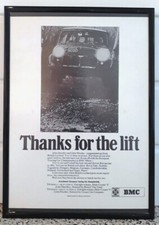 Framed original Classic Car Ad