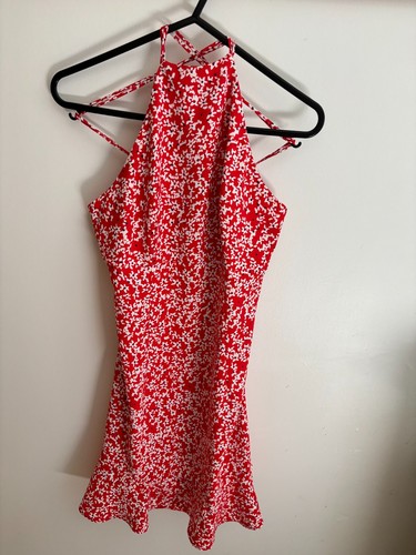 Zara red orange - zara,, dress