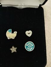 Set 4pcs Floating Charms Living Memory Glass Lockets -Personalised Jewellery #5