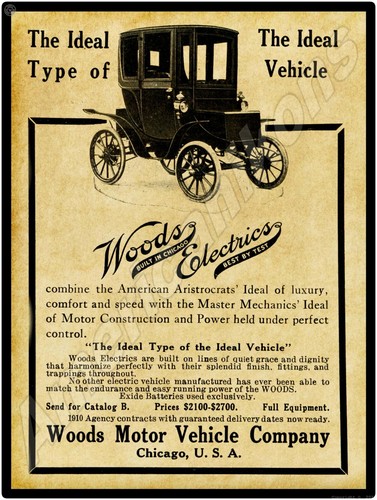 1910 wood electric car - 1910,