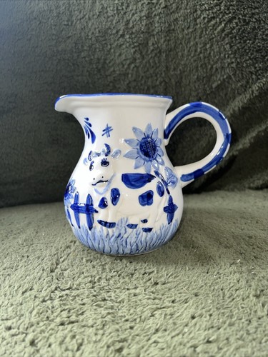 Delft blue pitcher tall - blue,