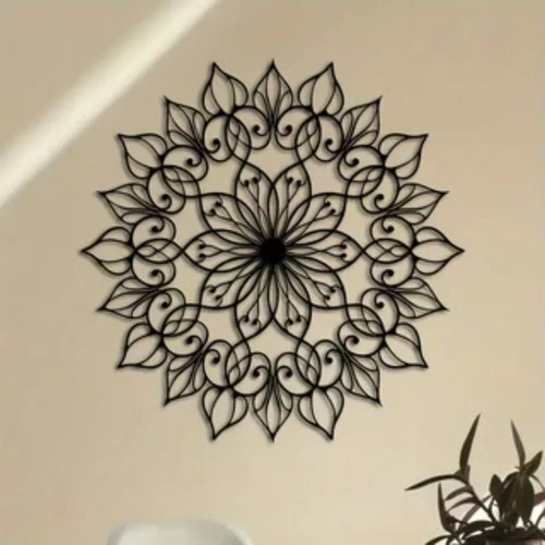 Modern metal botanical wall - modern,
