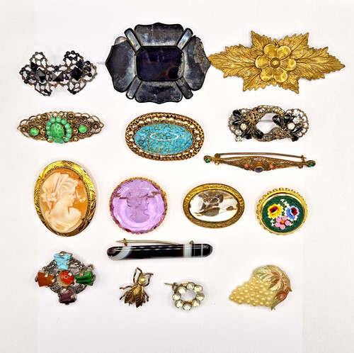 Bundle brooches italian - 16,