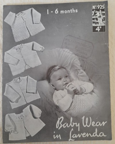 Vintage lavenda knitting - lavenda,