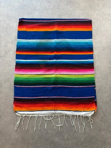 Vintage mexican serape shawl - mexican,