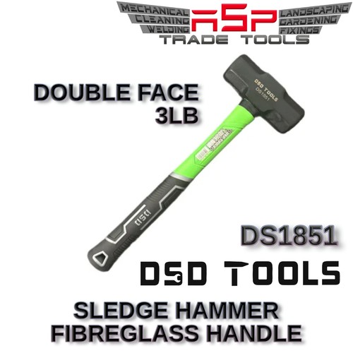 Double face 3lb sledge hammer - face,