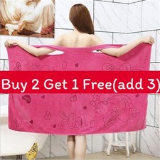 Luxurious Lady Wearable Bathroom Towels With Fast Drying Magic Beach Bathrobes
