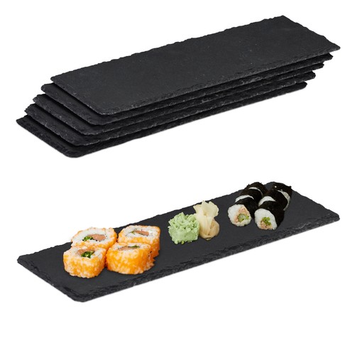 Slate coaster oblong serving - slate,
