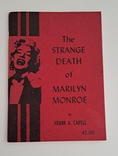 THE STRANGE DEATH OF MARILYN MONROE - FRANK A CAPELL - BOOK