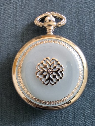 Vintage blue enamel with - blue,