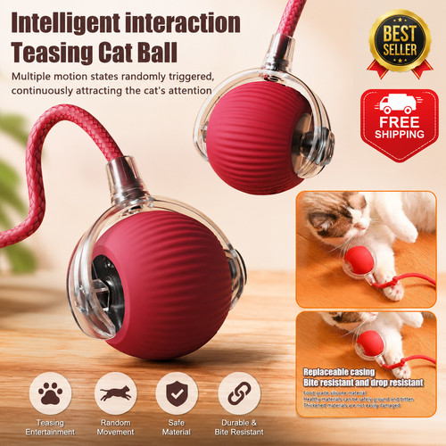Interactive smart cat toy ball - smart,