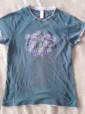 Orange County Choppers Ladies T shirt grey  and lilac Size Medium