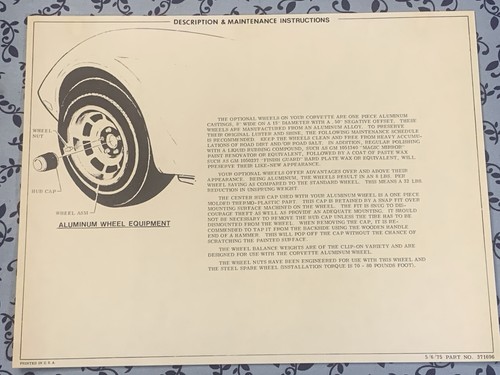 1975 original corvette - original,