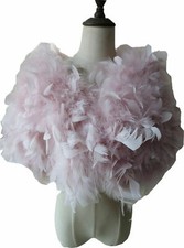 Real ostrich feather fur shawl - real,