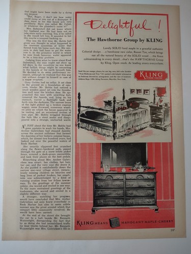 Vintage 1950s print kling - vintage, ad