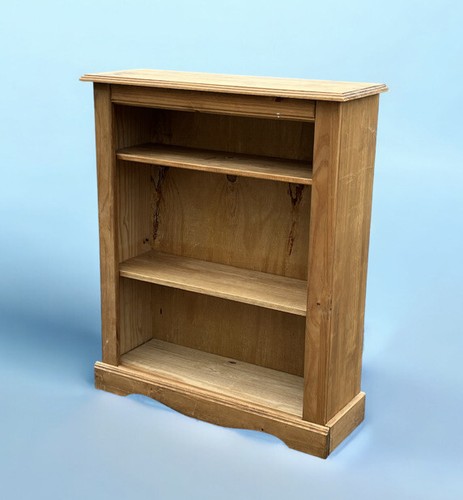 Solid pine open bookcase - pine,