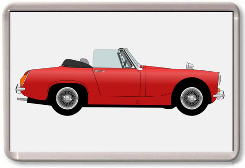 Fridge magnet midget red - fridge,