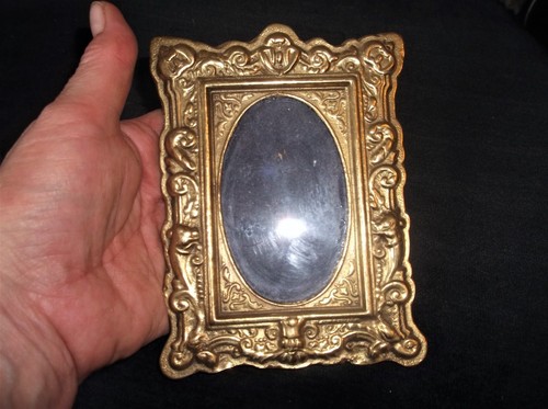 Pair old solid cast brass - pair,
