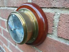 1960s Maritime Bulkhead Barometer by Weathermaster - Deep Dial - Nautical Tested
