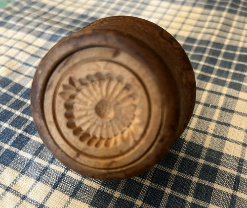 Antique miniature butter mold - butter,