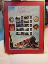 The Big Four NRM Southern Railway Framed Stamp Collection  1923-2008