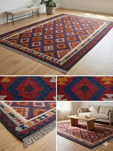 Handmade flat weave - flat, kilim