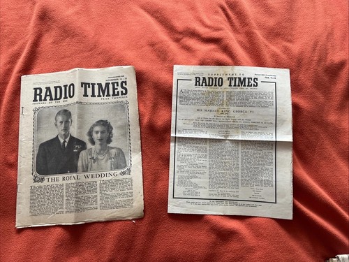 Radio times old bundle 1947 - radio,