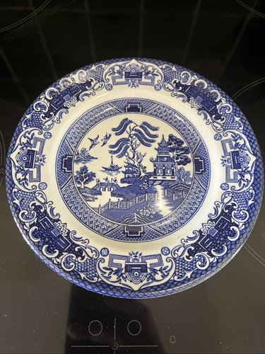 Blue old willow side - old, plate