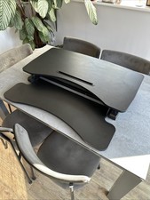 Black Sit Stand Desk Converter