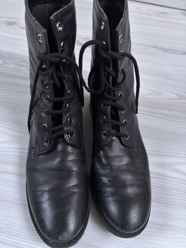 Firetrap black leather lace - lace, up