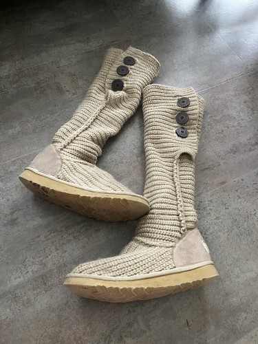 Ugg womens ladies beige knit - ladies,
