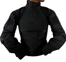 Alpha Tactical Spec-Ops UBACS Shirt Black Tactical Combat Under Body Military