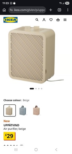 Ikea uppatvind white air - uppatvind,