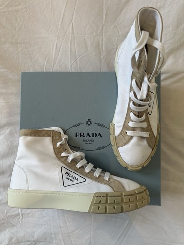 Prada white high - high-top, tyre