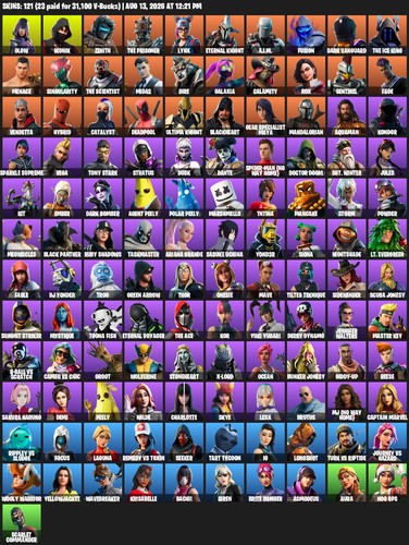 Ikonik account 121 skins - account, skins,
