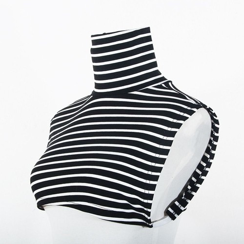 Solid color turtleneck fake - turtleneck,
