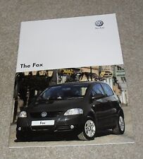 Volkswagen VW Fox Brochure 2008 - 1.2 & 1.4 - Fox & Urban Fox